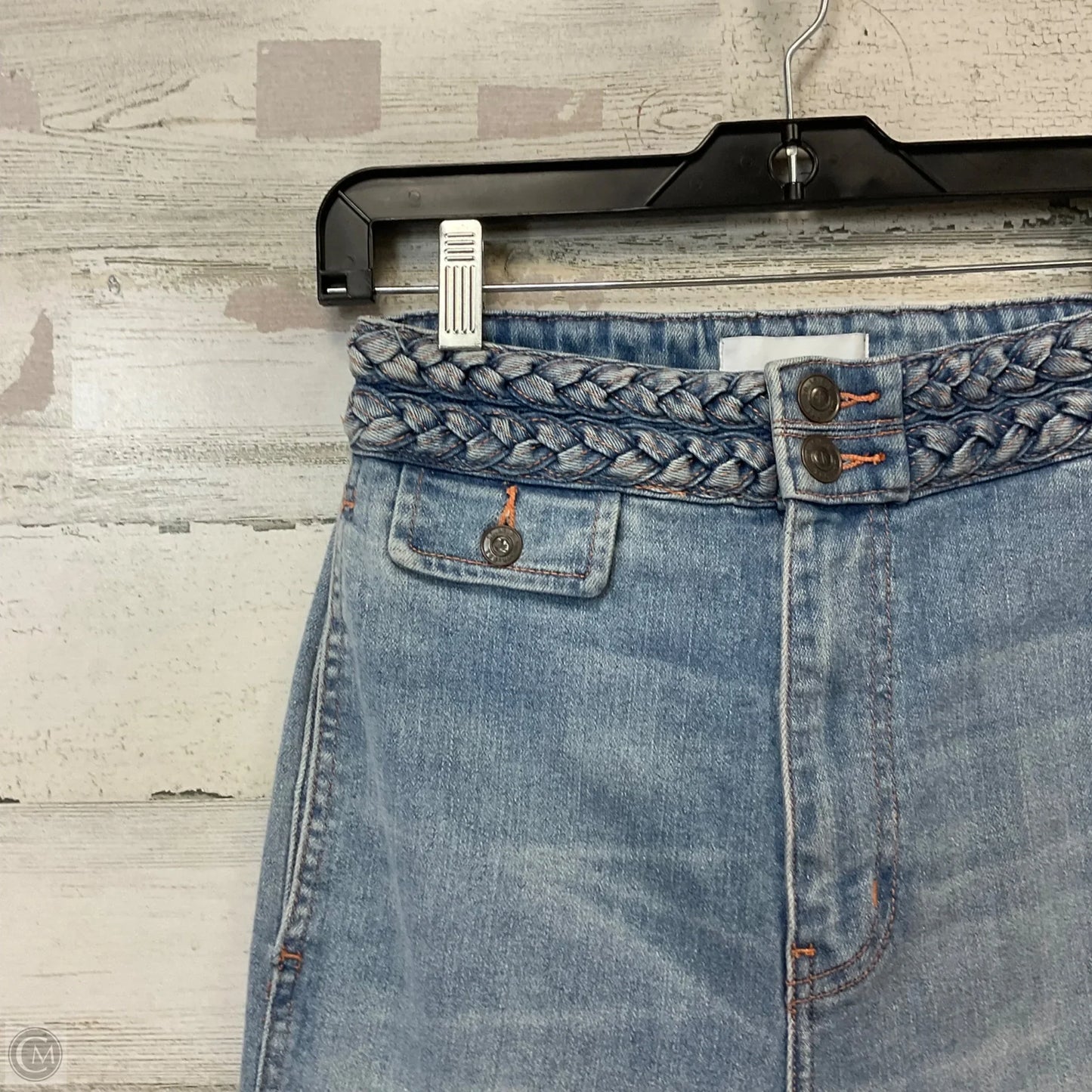 Jeans Wide Leg By Current Elliott In Blue Denim, Size: 00