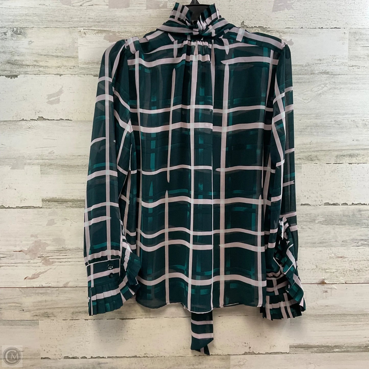 Blouse Long Sleeve By Cabi In Green, Size: S