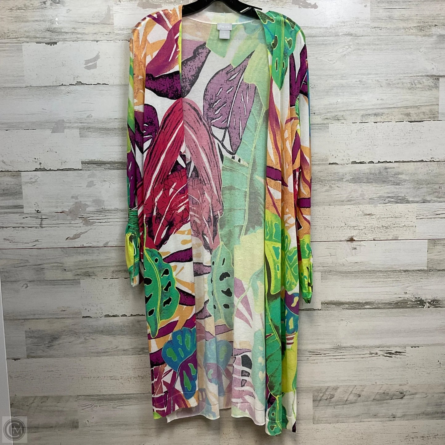 Cardigan By Chicos In Green, Size: Xl