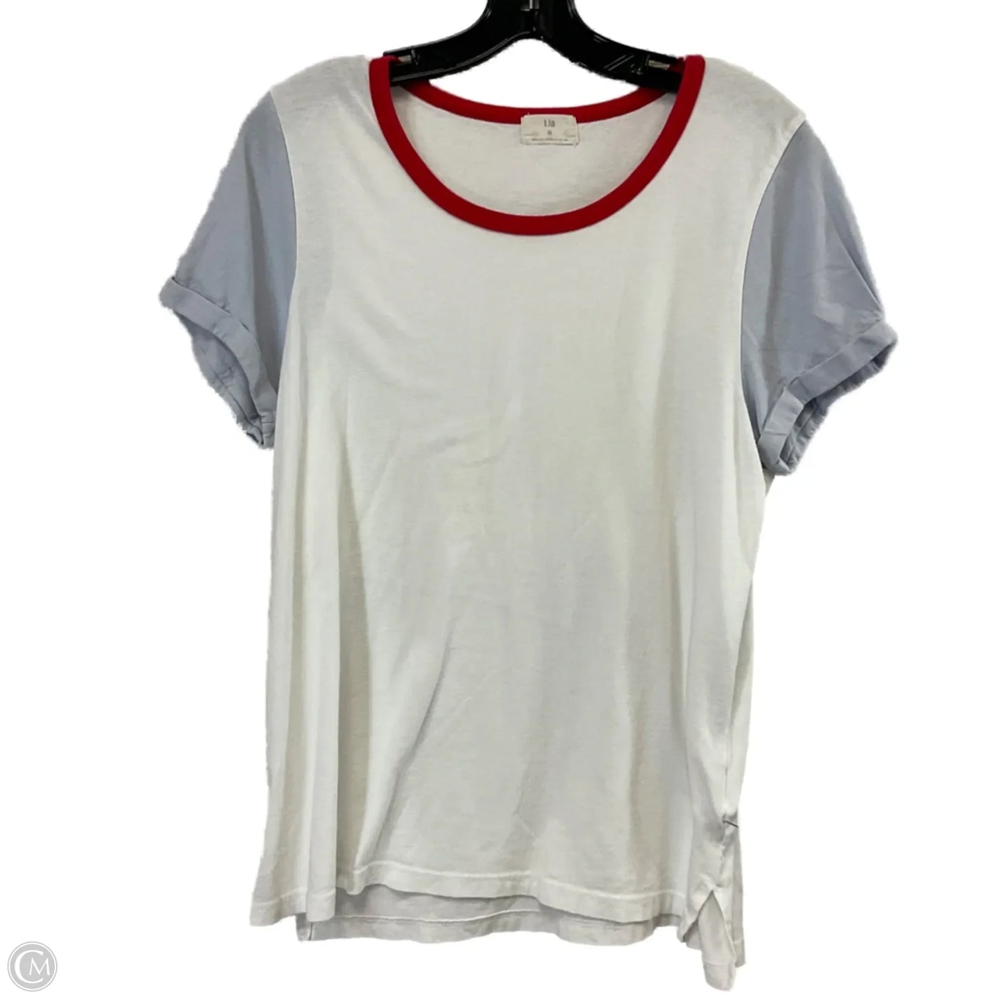 Top Short Sleeve Basic By T.la In White, Size: M