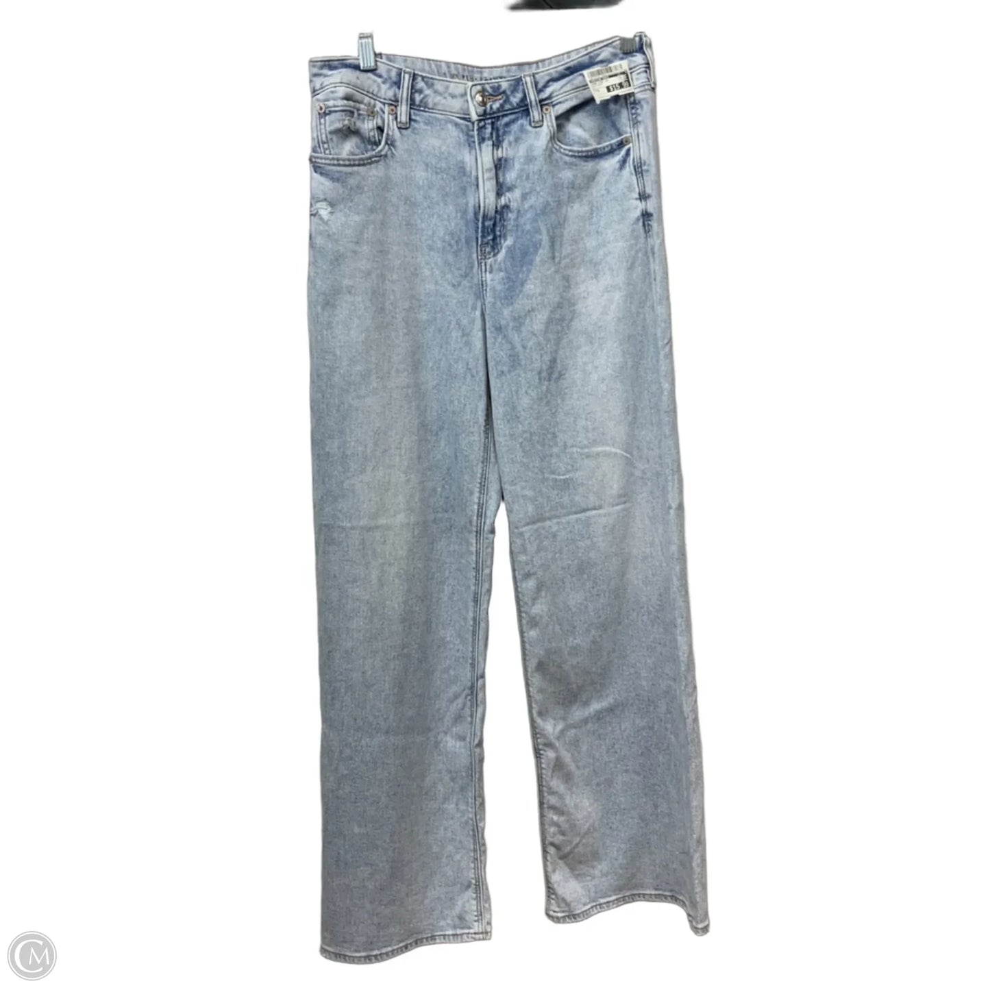 Jeans Wide Leg By American Eagle In Blue Denim, Size: 6