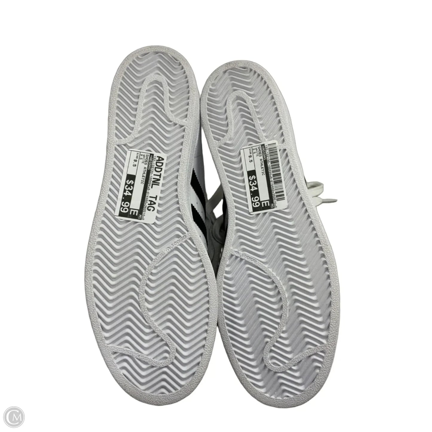 Shoes Athletic By Adidas In White, Size: 9.5