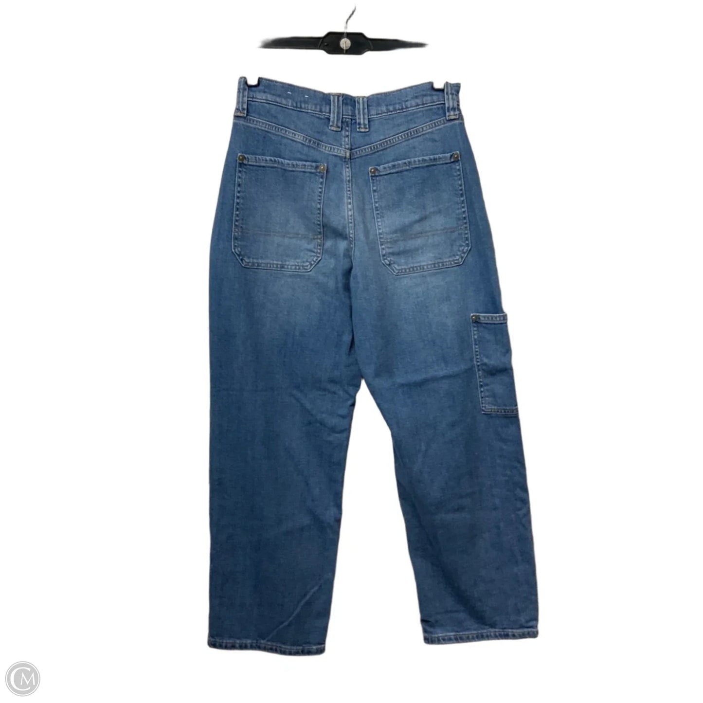 Jeans Straight By Banana Republic In Blue Denim, Size: 4