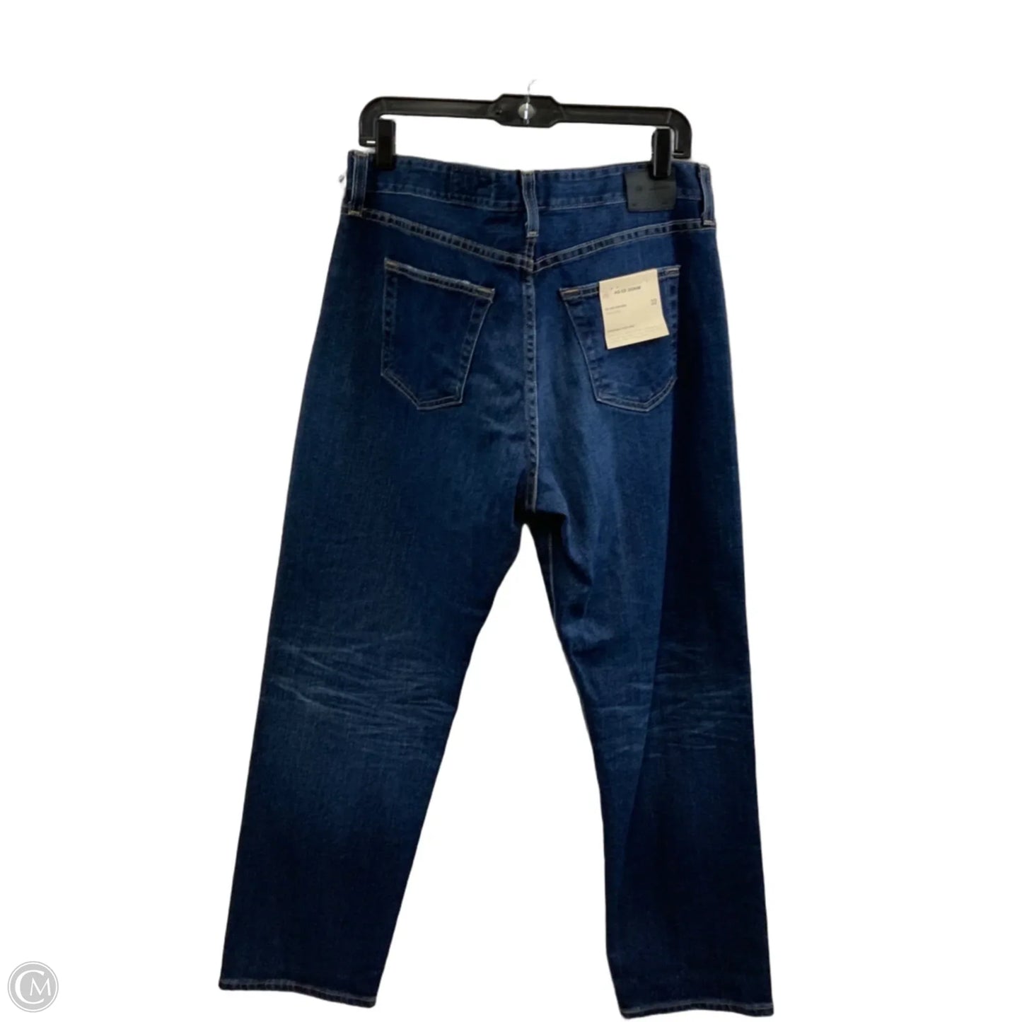 Jeans Straight By Ag Jeans In Blue Denim, Size: 14