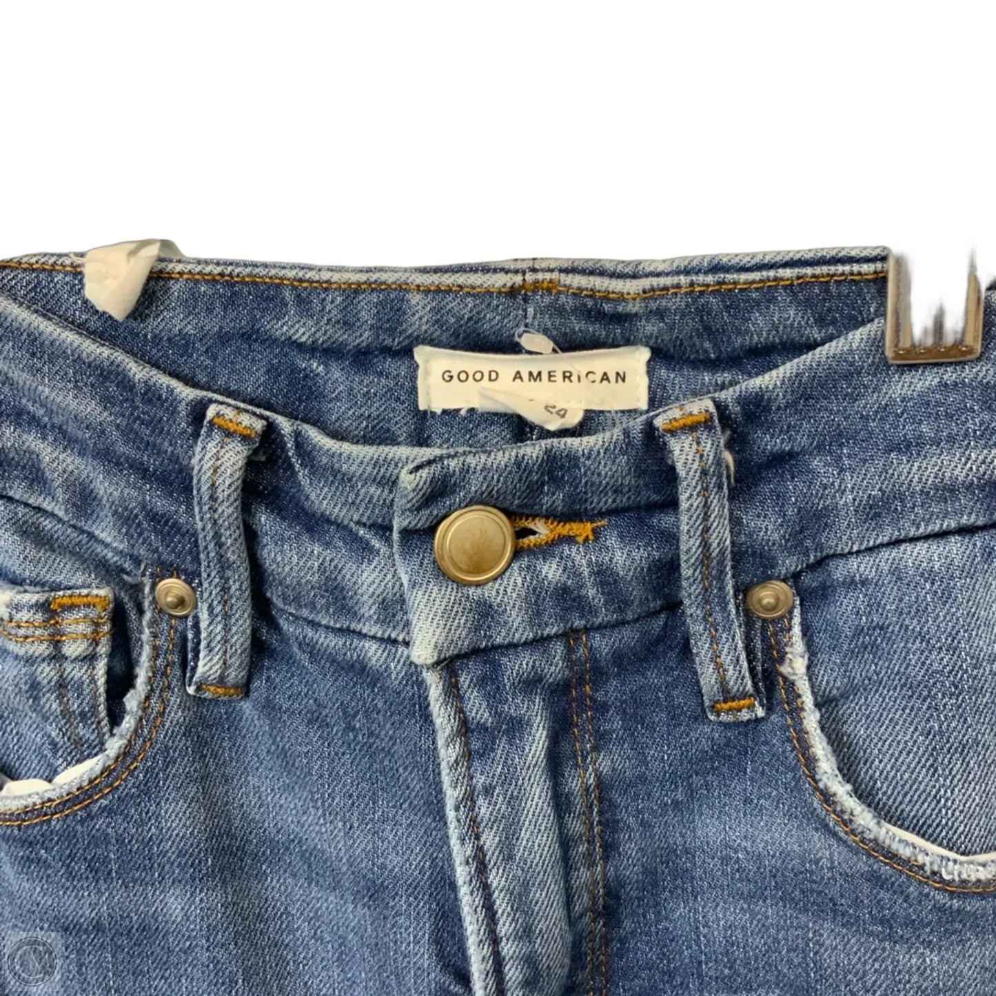 Jeans Straight By Good American In Blue Denim, Size: 00