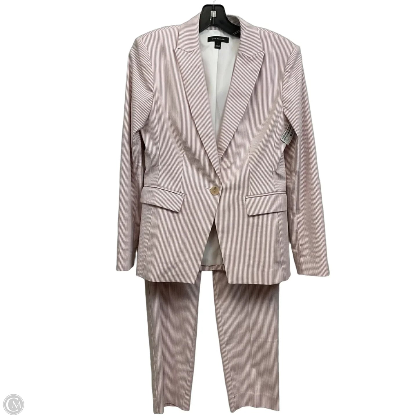 Pants Suit 2pc By Ann Taylor In Pink, Size: Xs