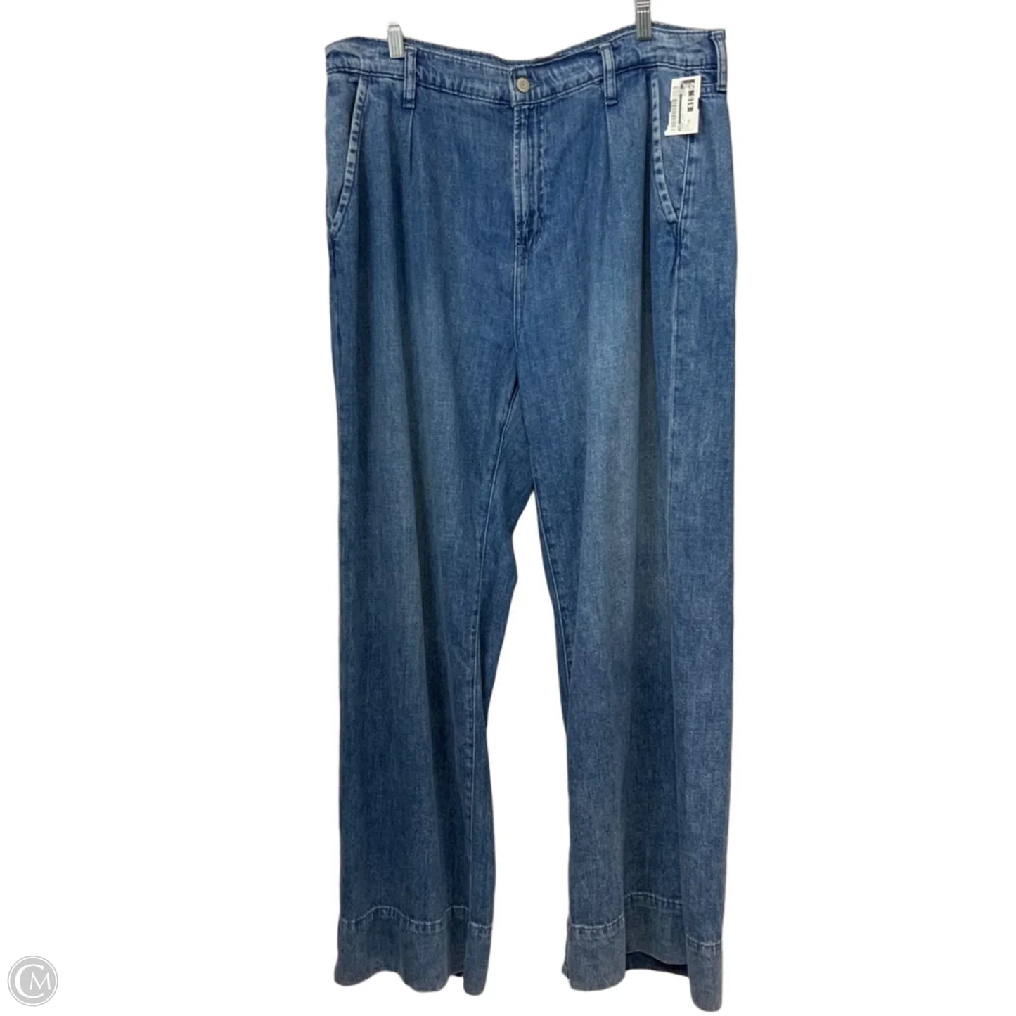 Jeans Wide Leg By Gap In Blue Denim, Size: 16l