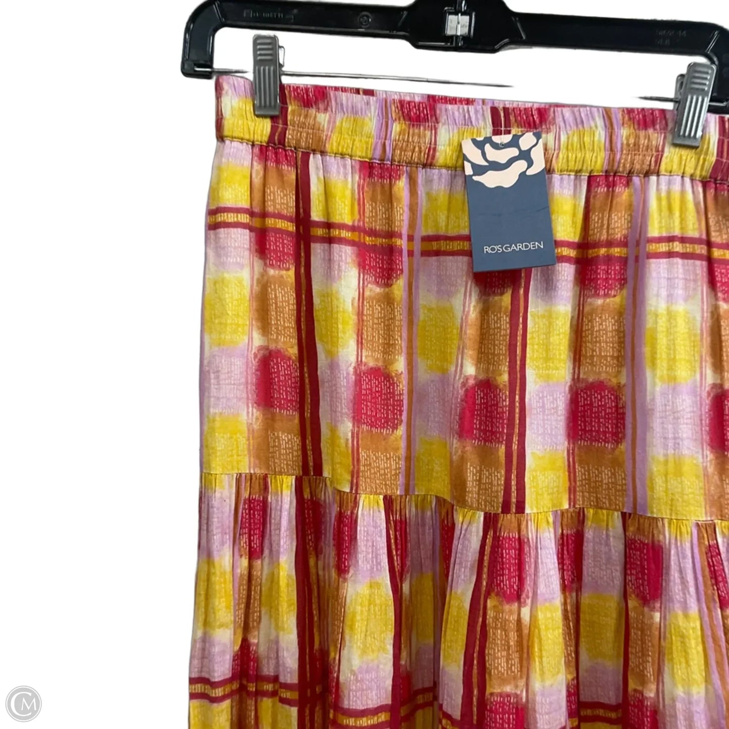 Skirt Maxi By Ros Garden In Red & Yellow, Size: Xs