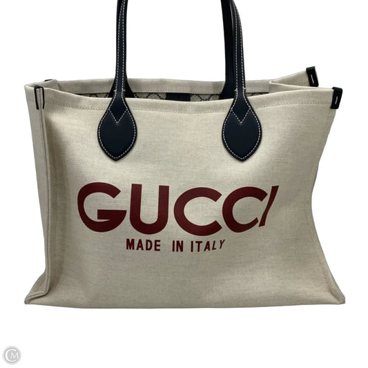 Tote Luxury Designer By Gucci, Size: Large