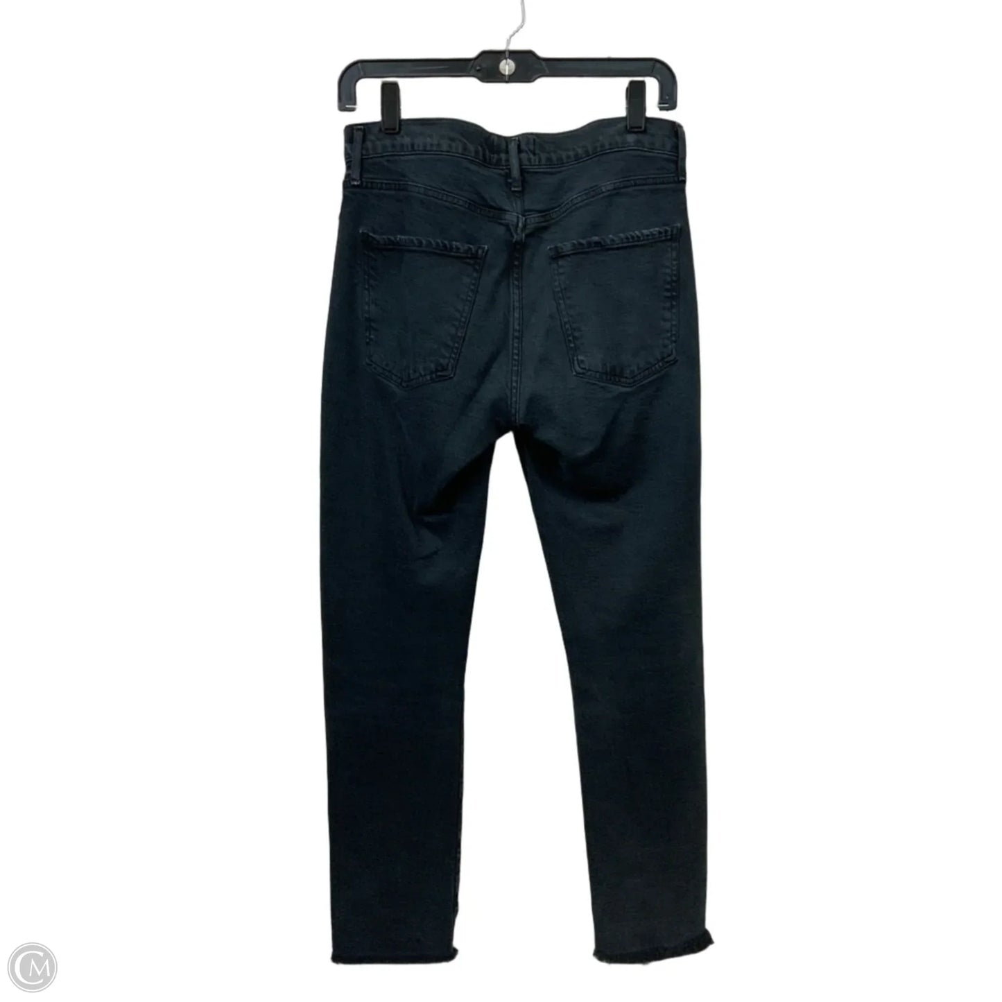 Jeans Straight By Agolde In Black Denim, Size: 4