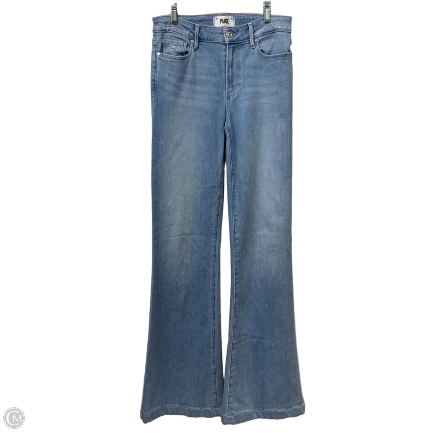 Jeans Wide Leg By Paige In Blue Denim, Size: 2