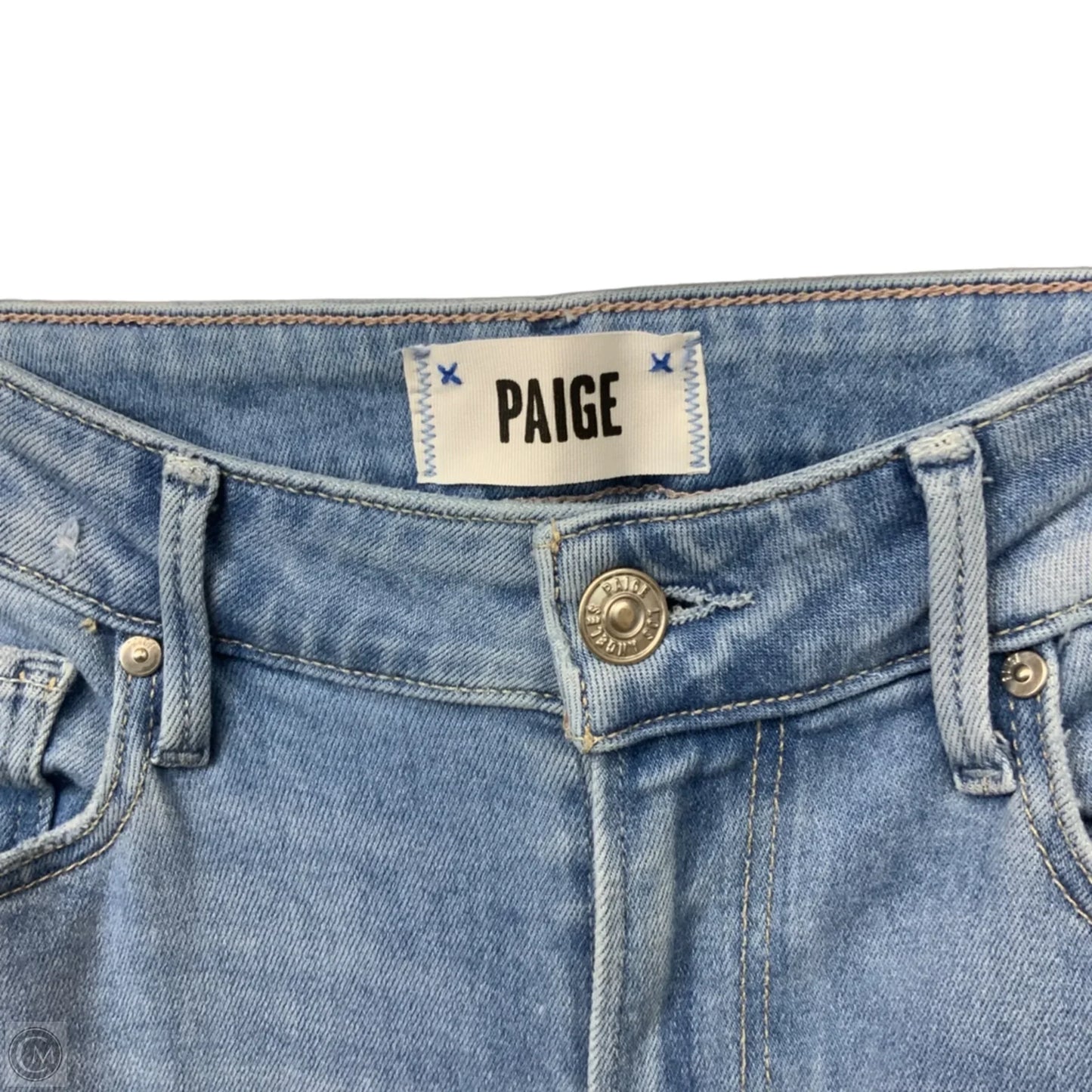 Jeans Wide Leg By Paige In Blue Denim, Size: 2