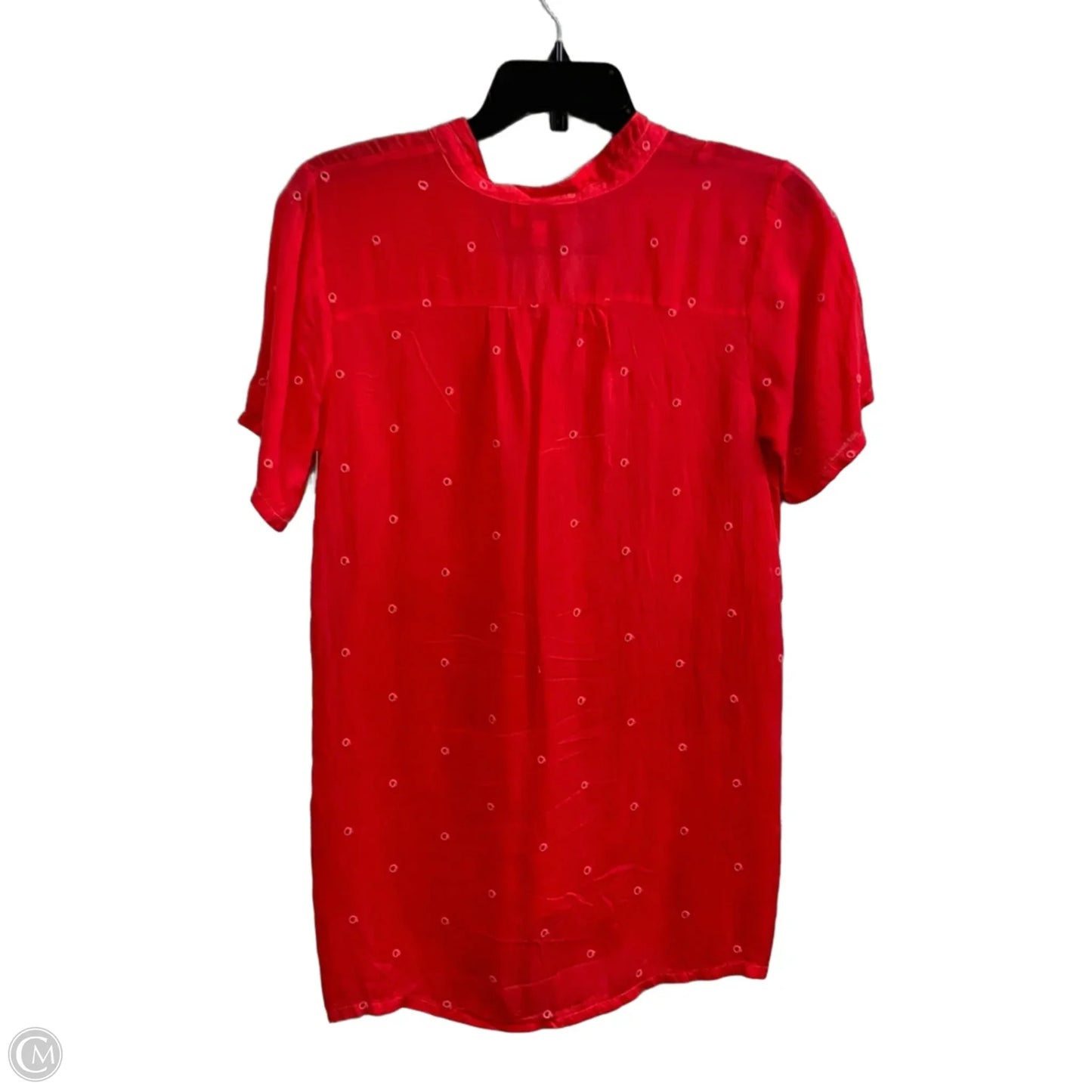 Blouse Short Sleeve By Johnny Was In Red, Size: S