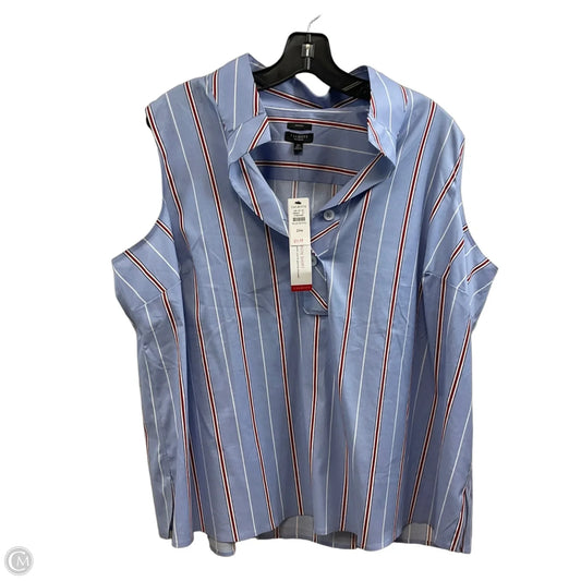 Blouse Sleeveless By Talbots In Blue, Size: 2x petite