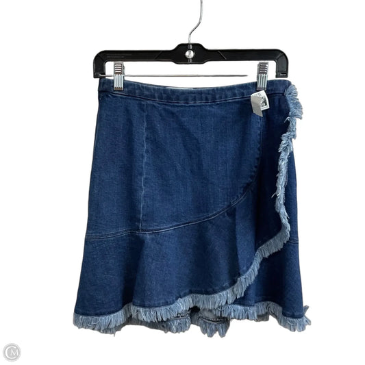 Skirt Mini & Short By TANYA TAYLOR In Blue Denim, Size: 2