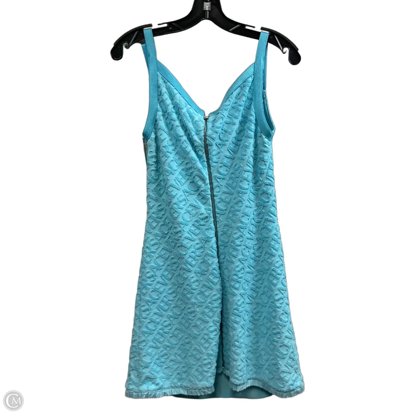 Dress Luxury Designer By Versace In Blue, Size: S
