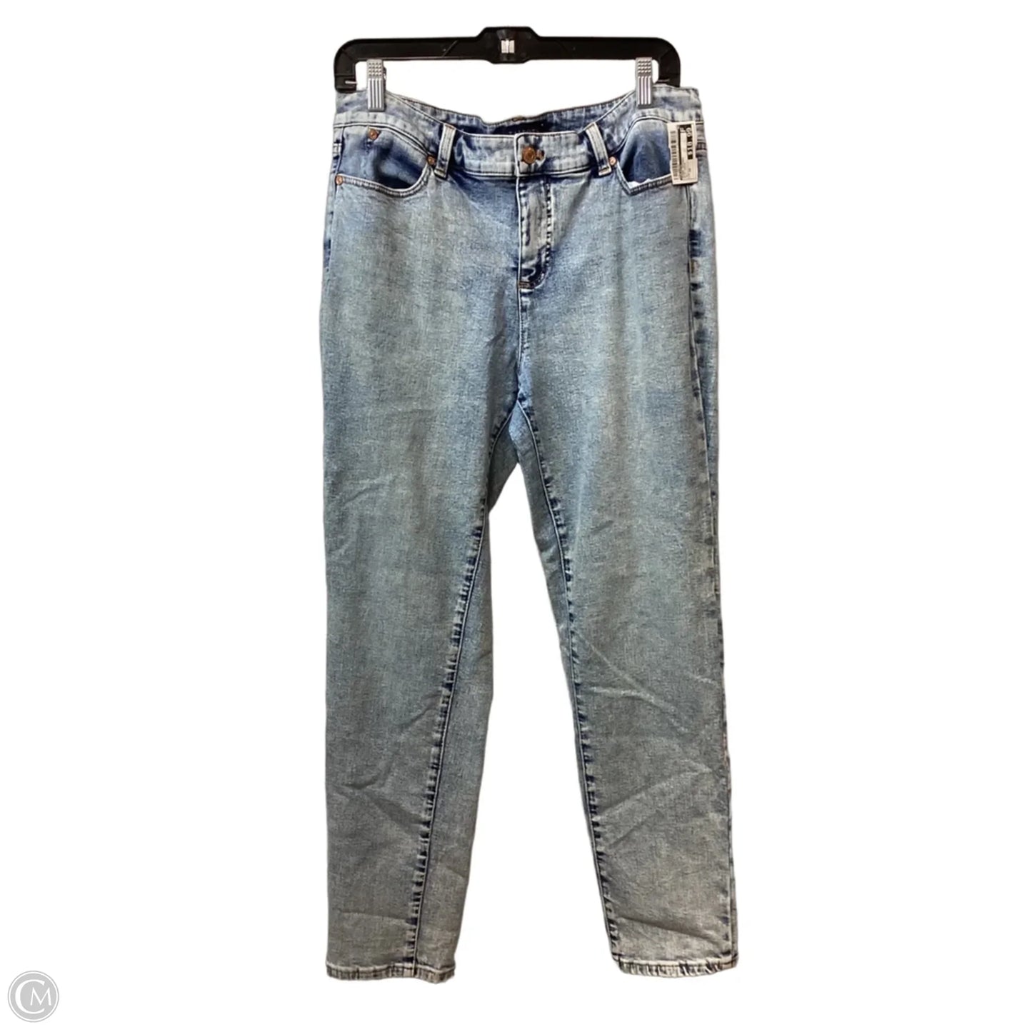 Jeans Skinny By Talbots In Blue Denim, Size: 10