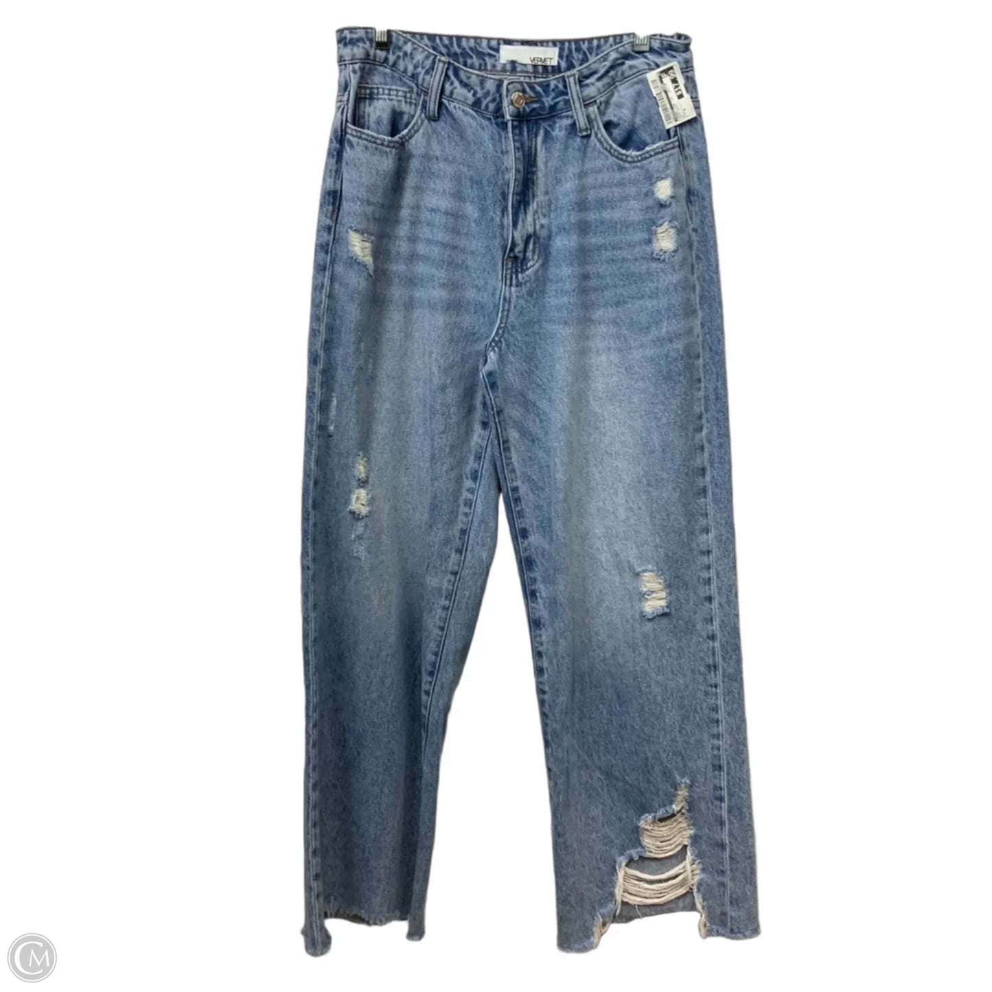 Jeans Wide Leg By Vervet In Blue Denim, Size: 6