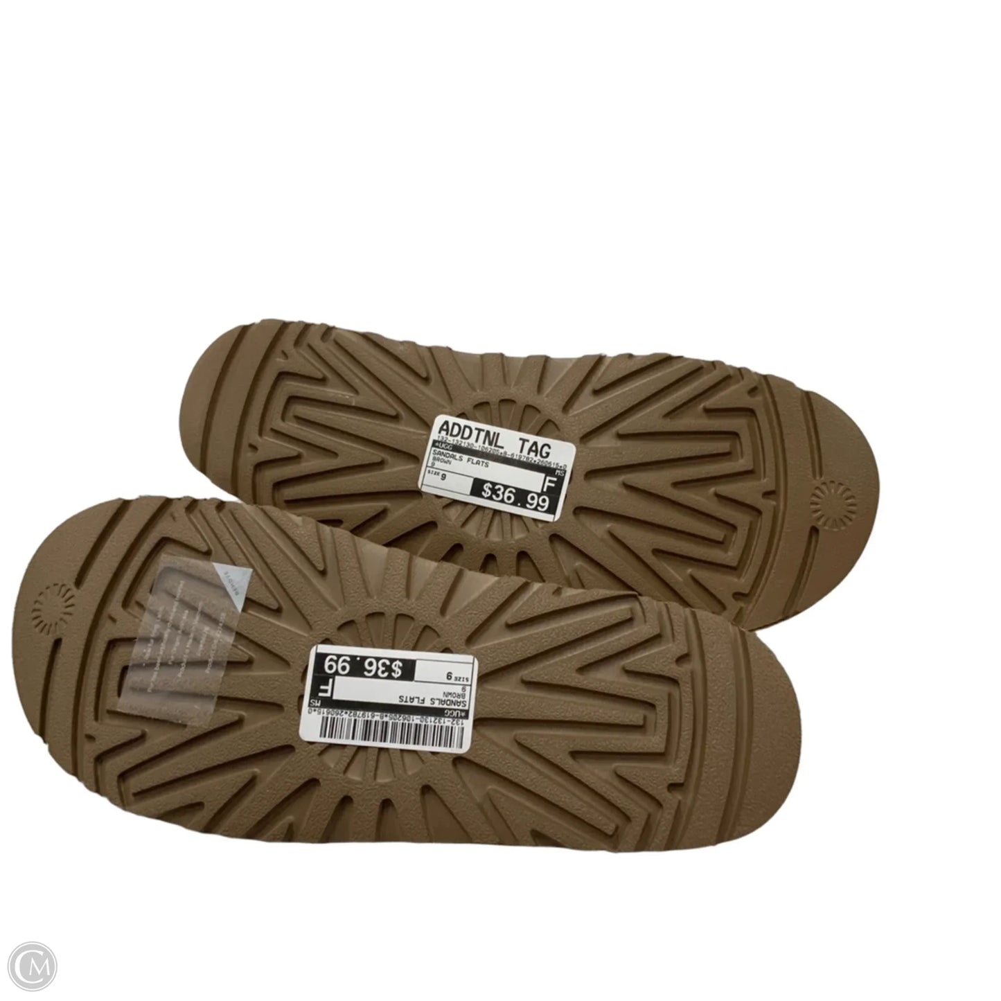 Sandals Flats By Ugg In Brown, Size: 9