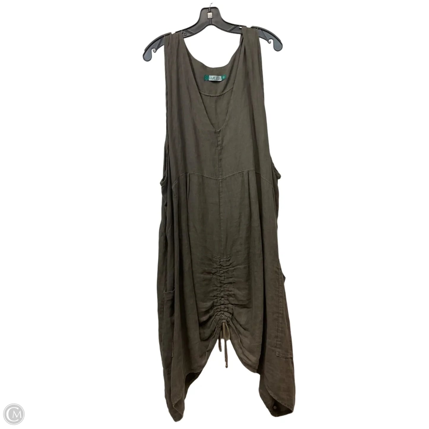 Dress Casual Midi By Blue Fish In Green, Size: L