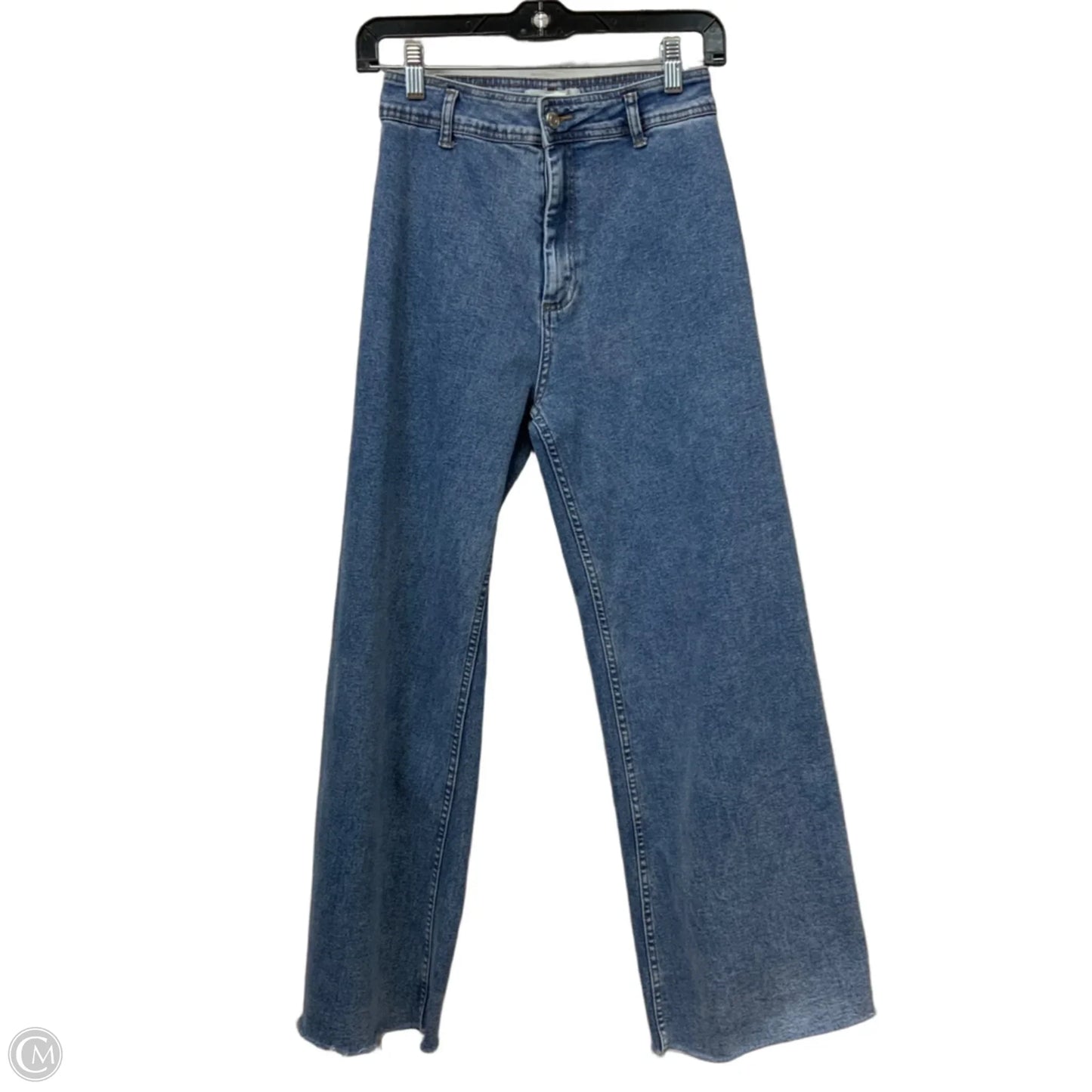 Jeans Wide Leg By Miss Love In Blue Denim, Size: M