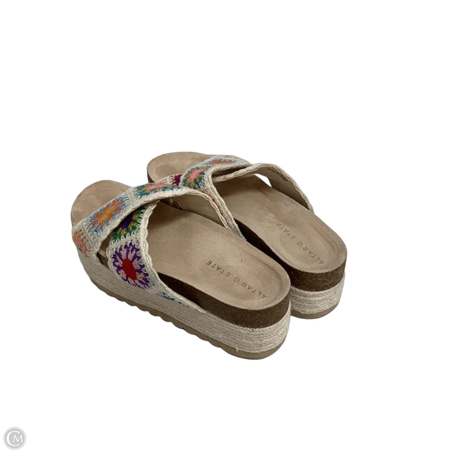 Sandals Heels Platform By Altard State In Cream, Size: 8