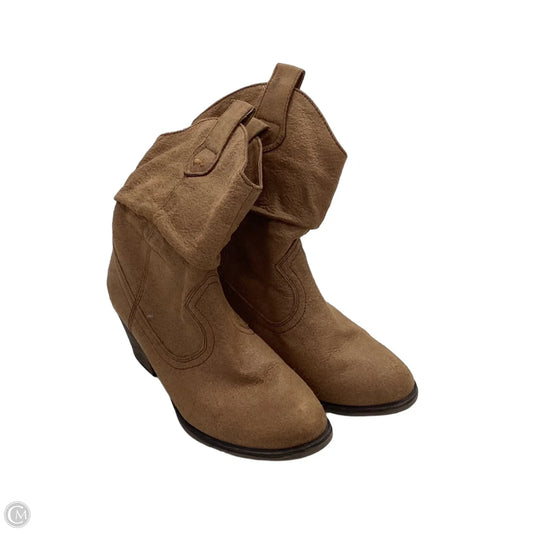 Boots Ankle Heels By Rocket Dogs In Brown, Size: 7