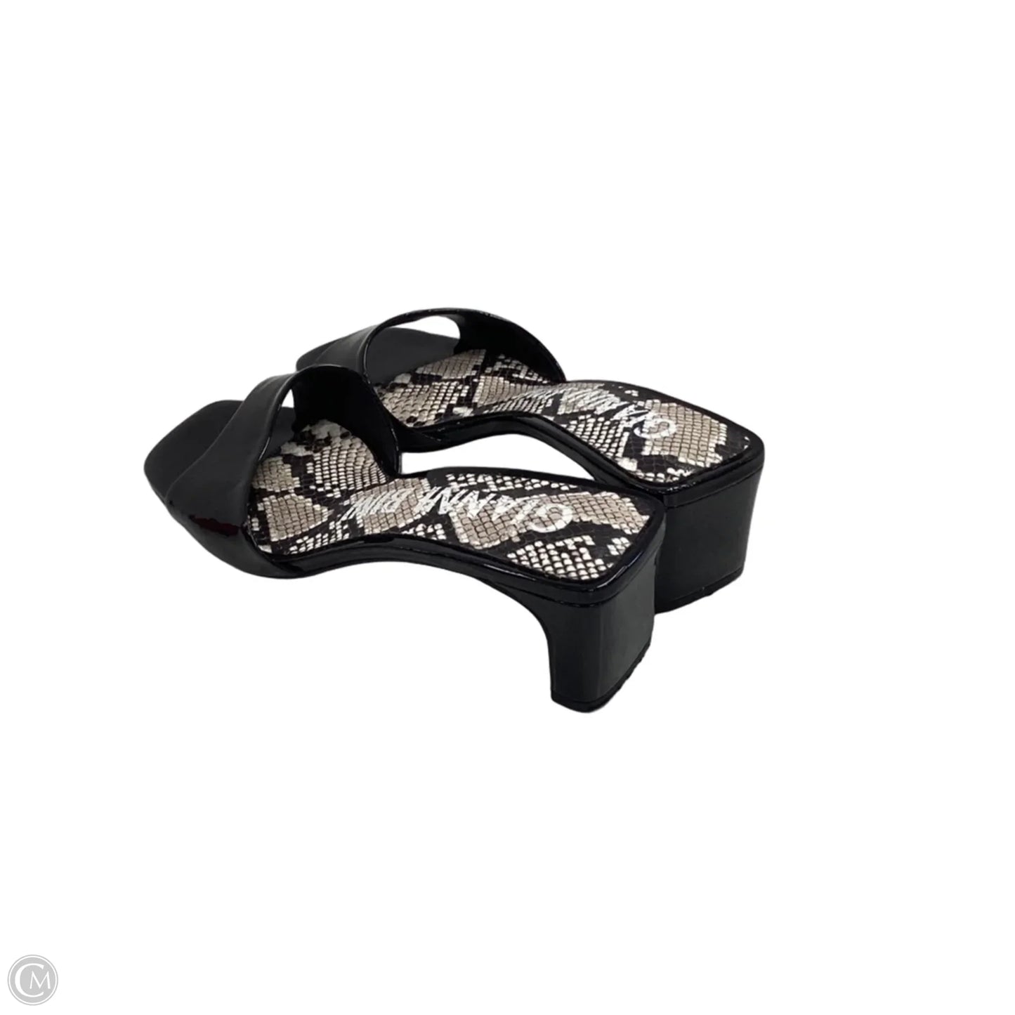 Sandals Heels Block By Gianni Bini In Black, Size: 8.5