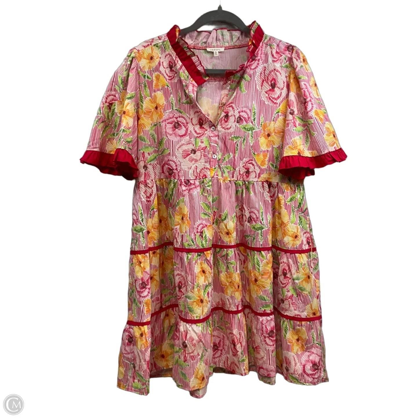 Dress Casual Short By Jodifl In Pink, Size: M