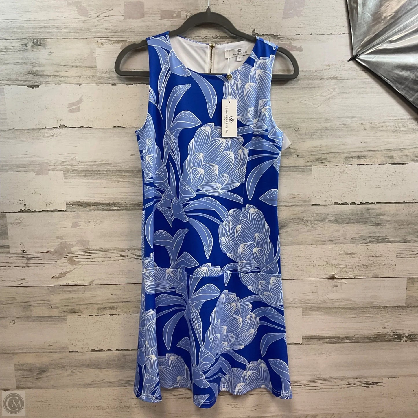 Dress Casual Short By JEAN PIERRE KLIFA In Blue, Size: S