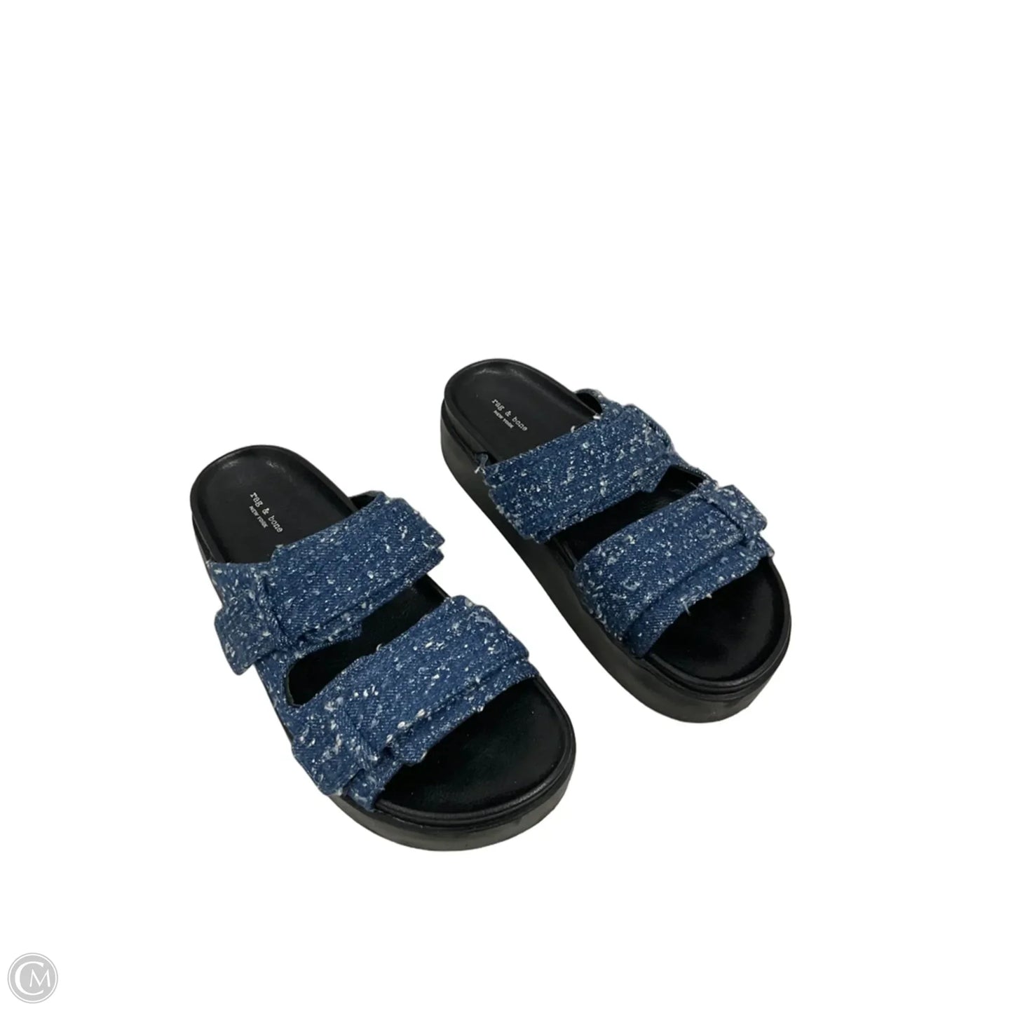Sandals Flats By Rag And Bone In Blue, Size: 6.5