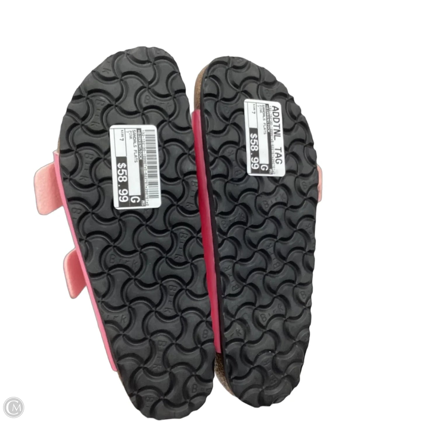 Sandals Flats By Birkenstock In Pink, Size: 7