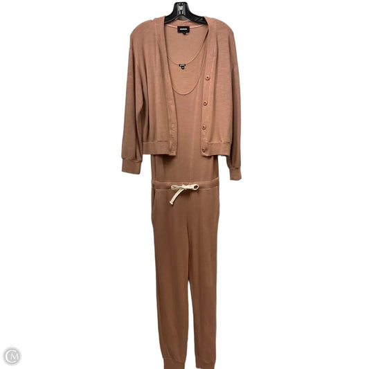 Pants Set 2pc By Monrow In Brown, Size: S