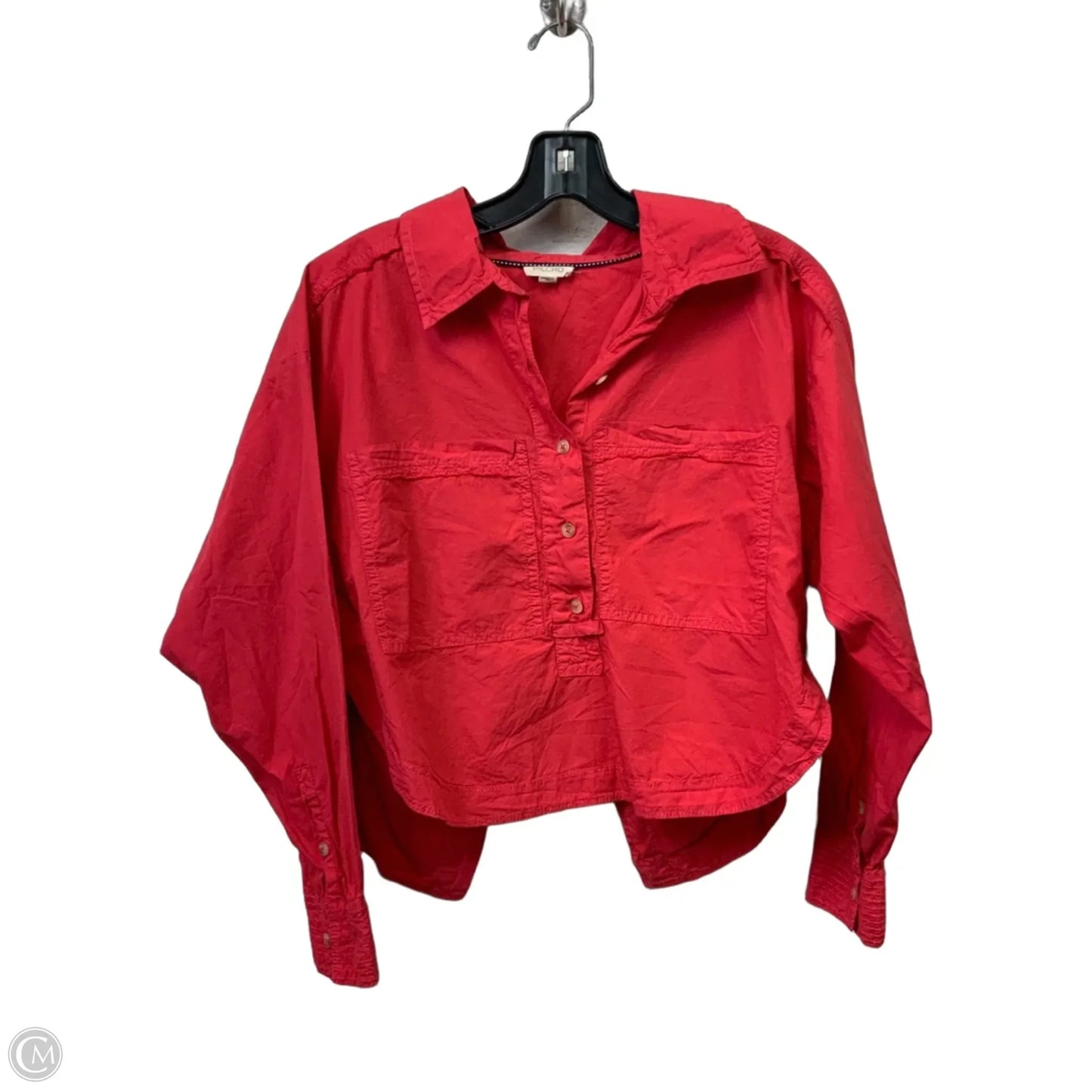Blouse Long Sleeve By Pilcro In Pink, Size: Xxs