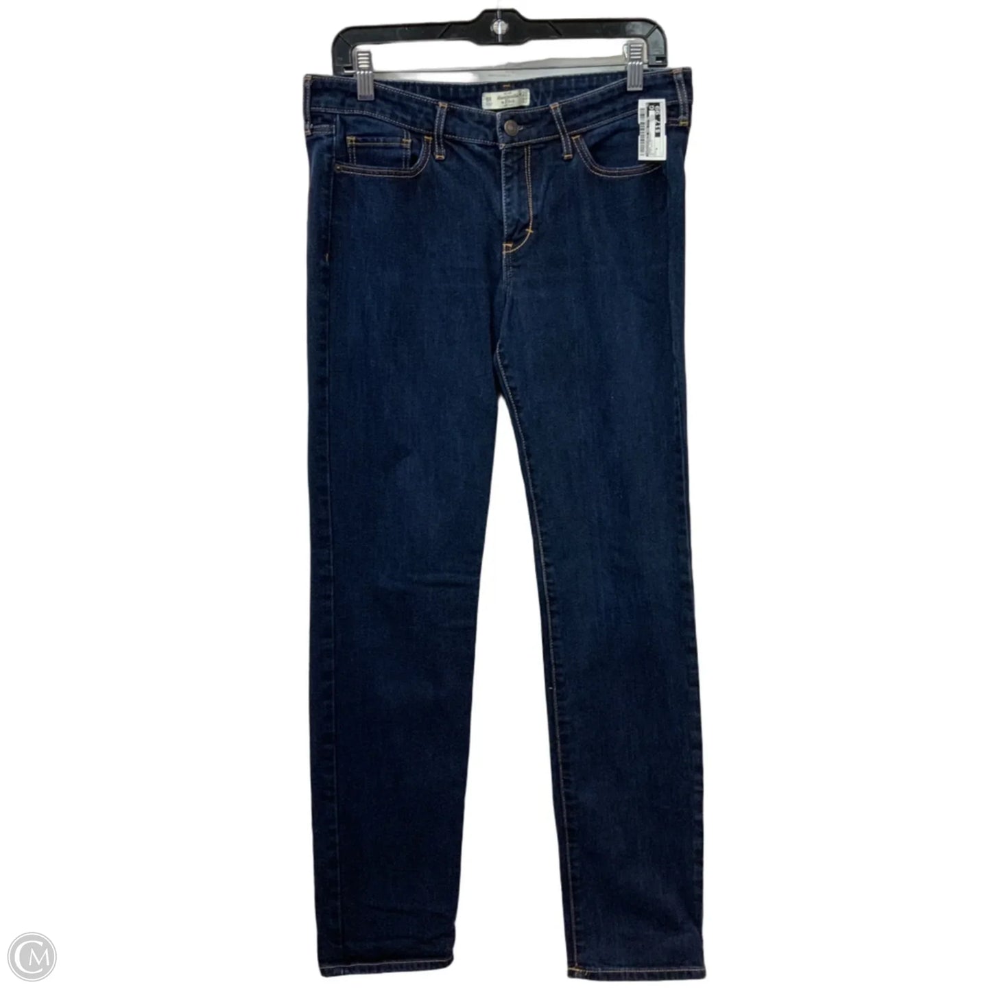 Jeans Straight By Abercrombie And Fitch In Blue Denim, Size: 8