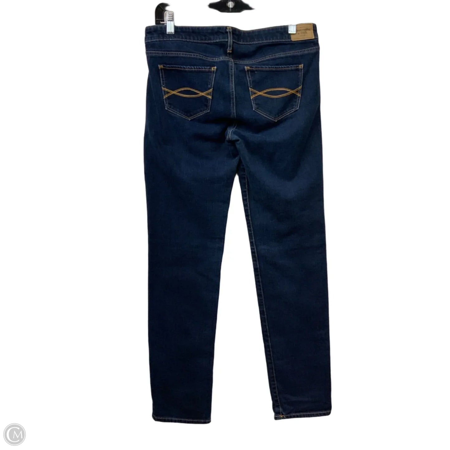 Jeans Straight By Abercrombie And Fitch In Blue Denim, Size: 8