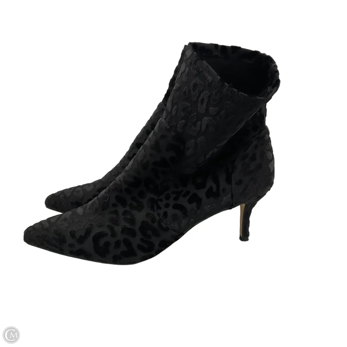 Boots Ankle Heels By Charles David In Black, Size: 10