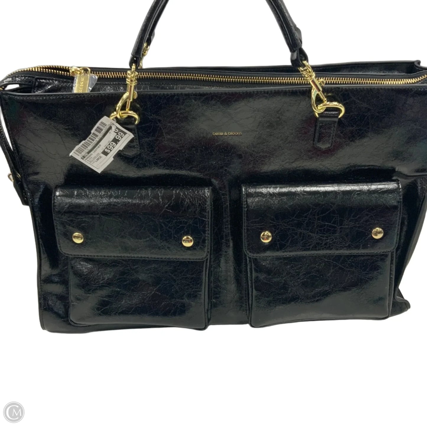 Handbag Leather By Belle & Bloom, Size: Large