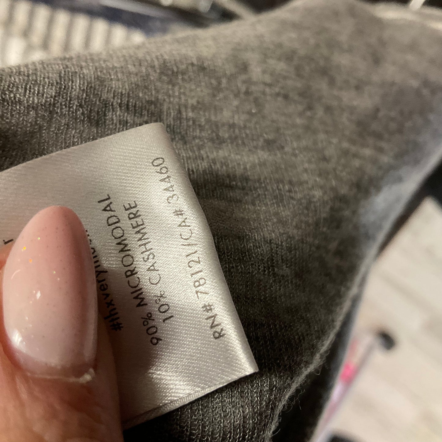 Top Long Sleeve By Eileen Fisher In Grey, Size: L