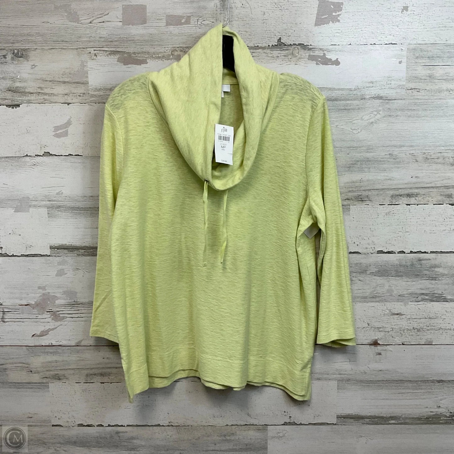 Top Long Sleeve By J. Jill In Green, Size: Mp
