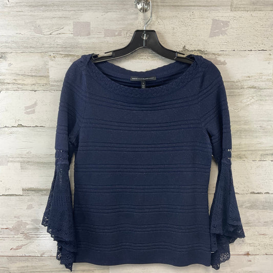 Top Long Sleeve By White House Black Market In Blue, Size: S