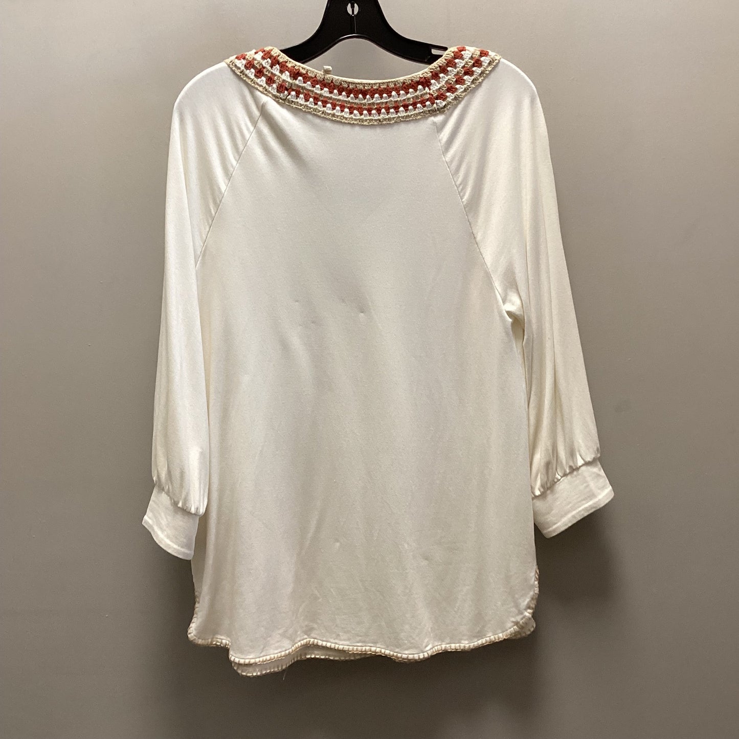 Top Long Sleeve By Soft Surroundings In Cream, Size: M