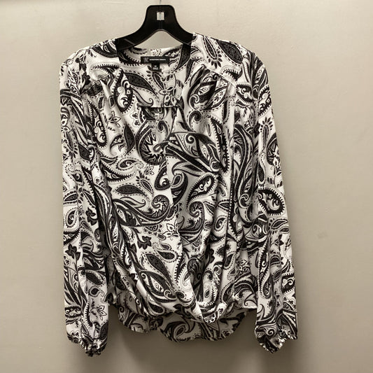 Blouse Long Sleeve By INC In Black, Size: Xs