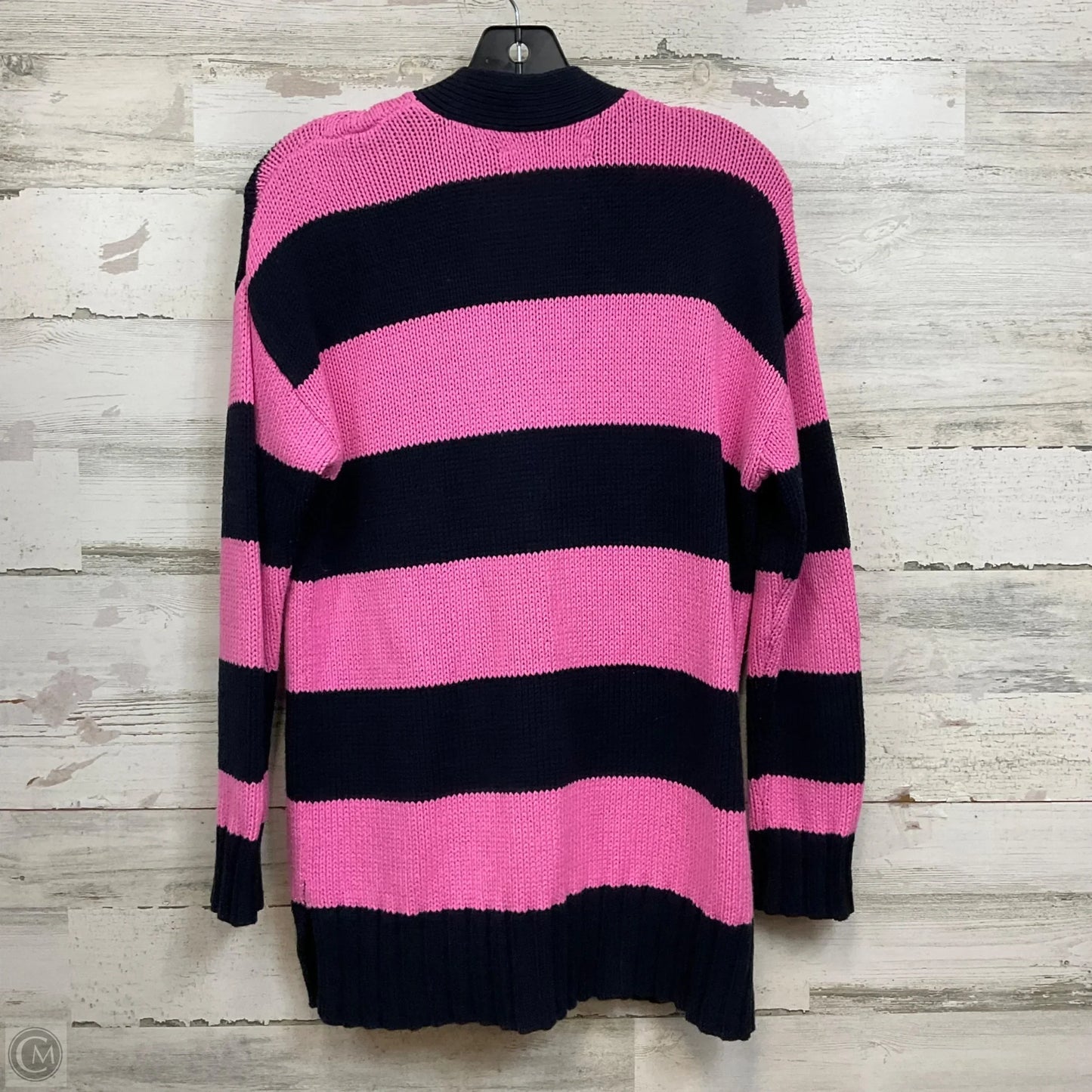 Sweater Cardigan By Loft In Blue & Pink, Size: Xs