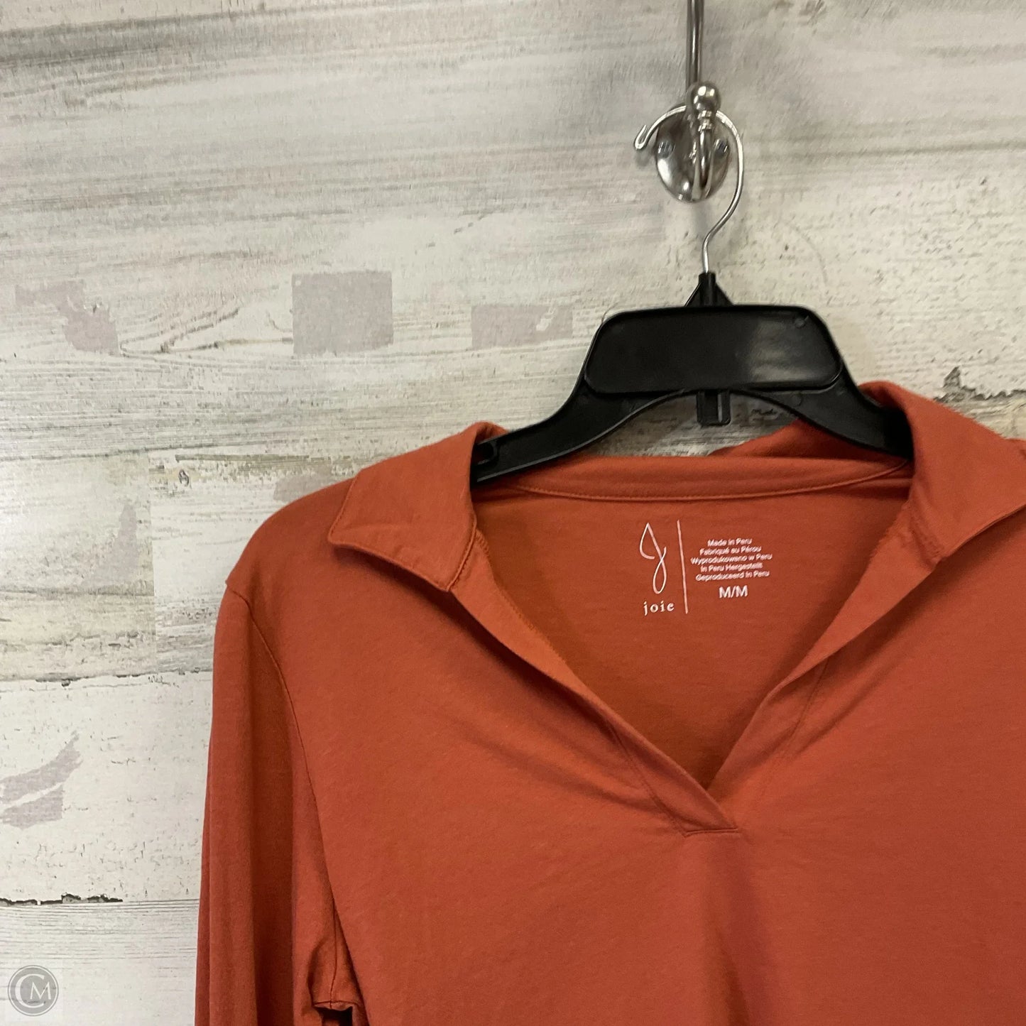 Top Long Sleeve By Joie In Orange, Size: M