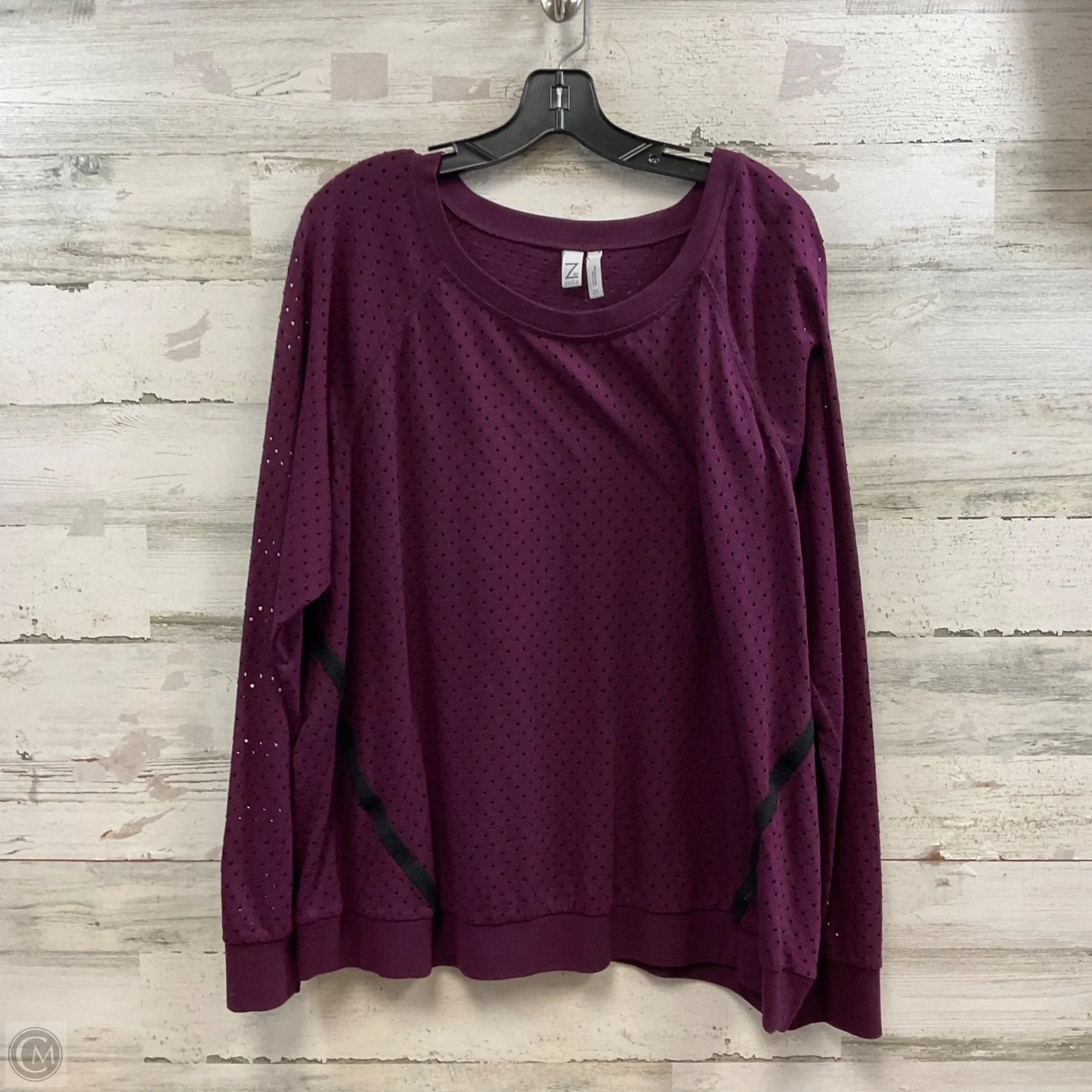Top Long Sleeve By Zella In Purple, Size: 2x