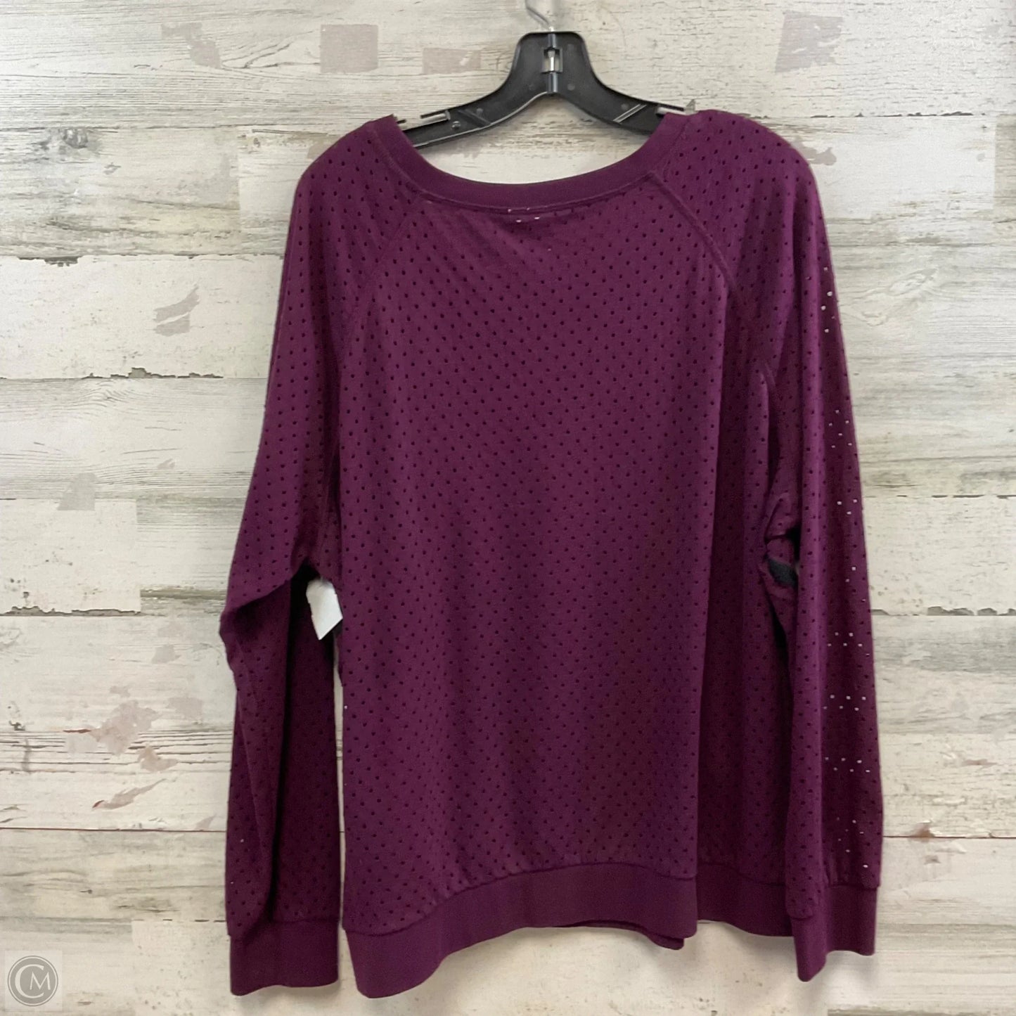 Top Long Sleeve By Zella In Purple, Size: 2x