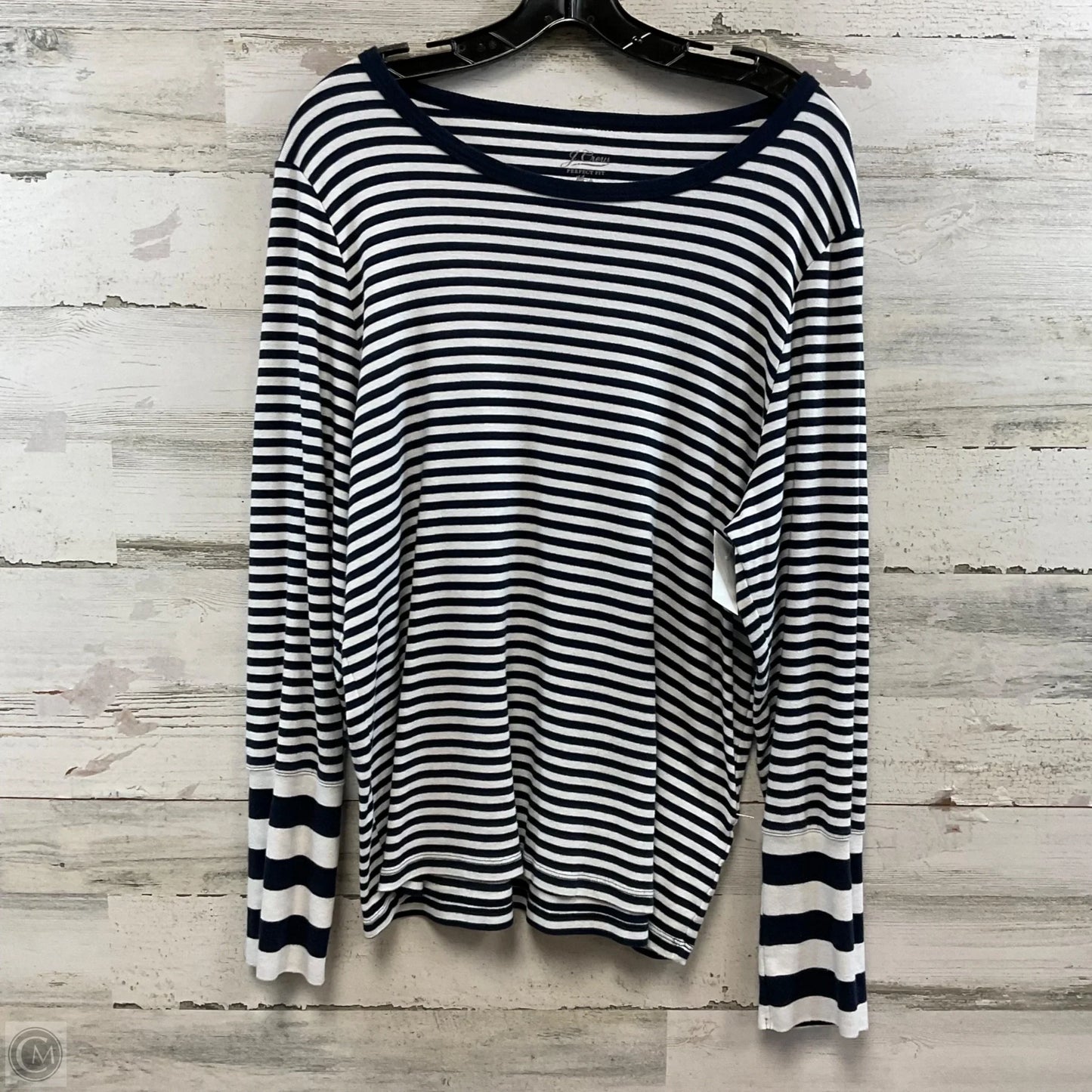 Top Long Sleeve By J. Crew In Blue, Size: 3x