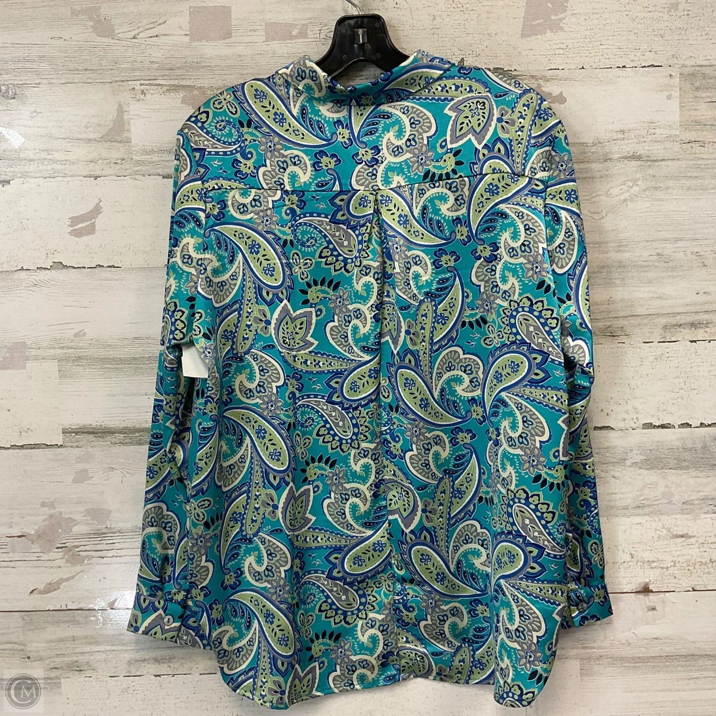 Blouse Long Sleeve By She + Sky In Blue, Size: S