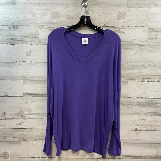 Top Long Sleeve By Cabi In Purple, Size: M